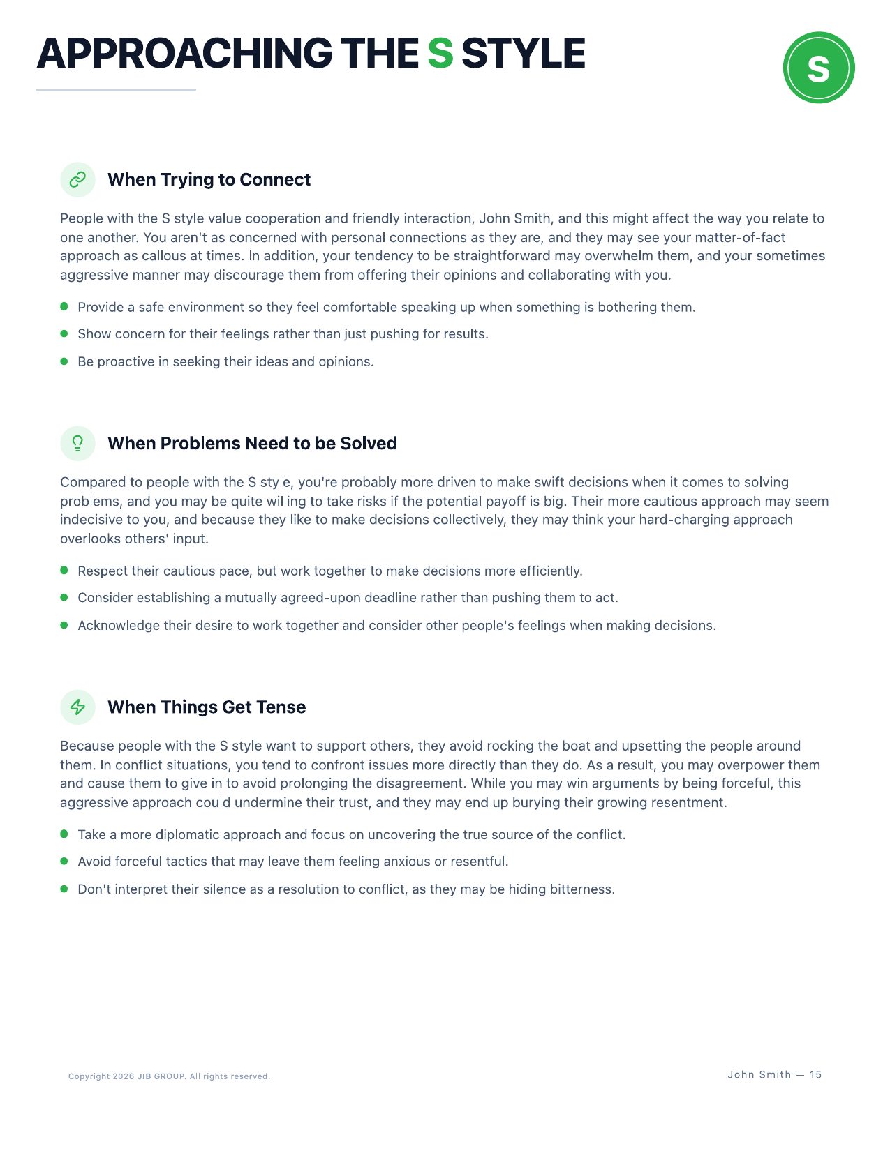 Advanced DISC report — page 12