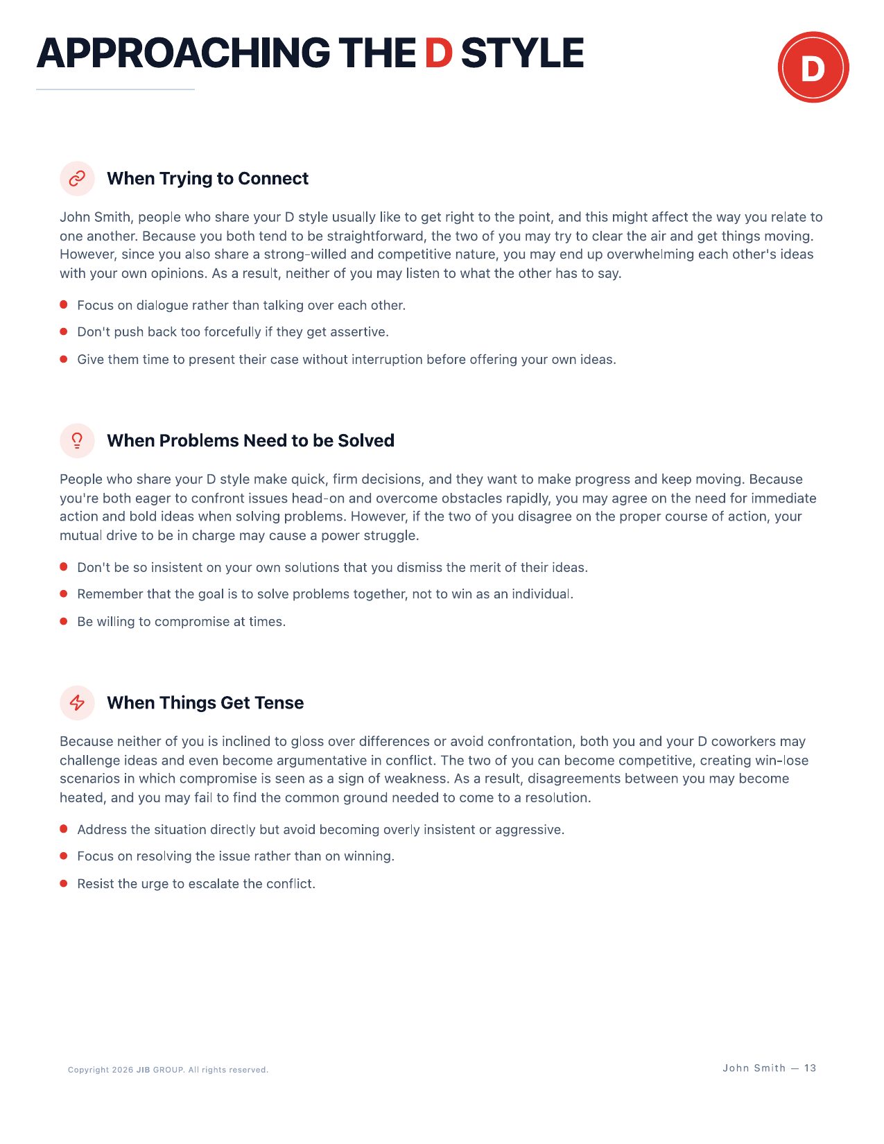 Advanced DISC report — page 10